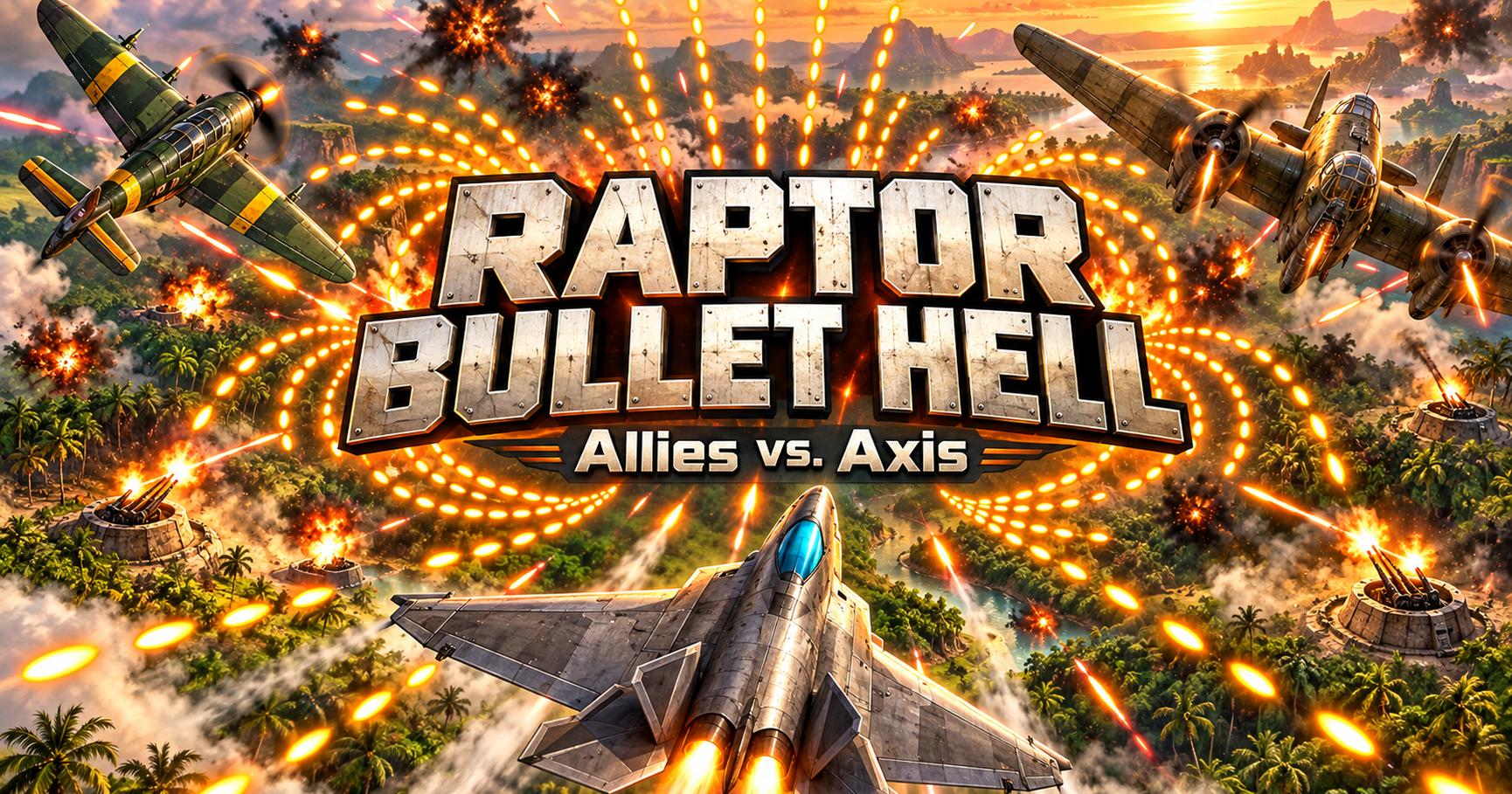 Raptor Bullet Hell: Allies vs. Axis